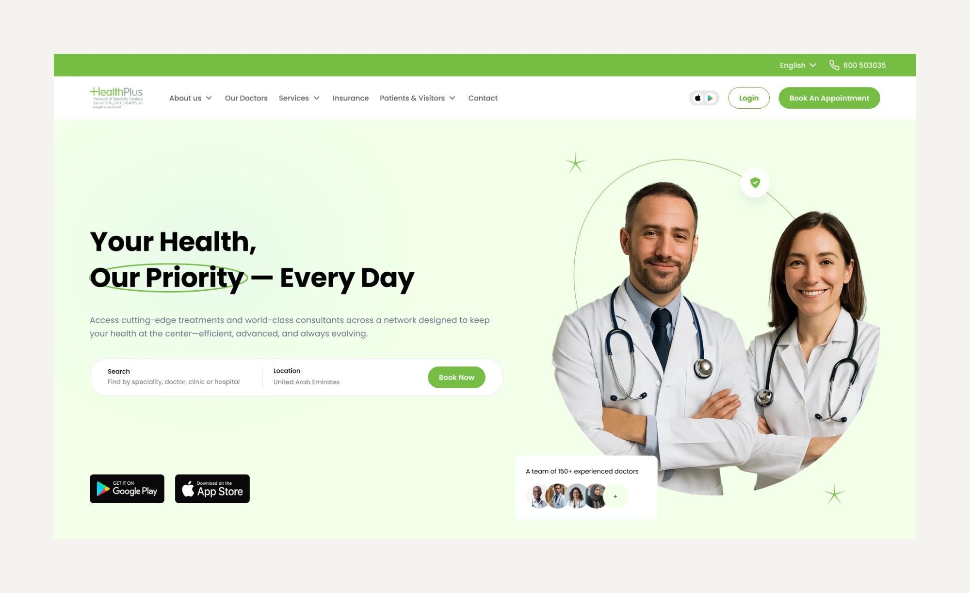 HealthPlus clinic booking