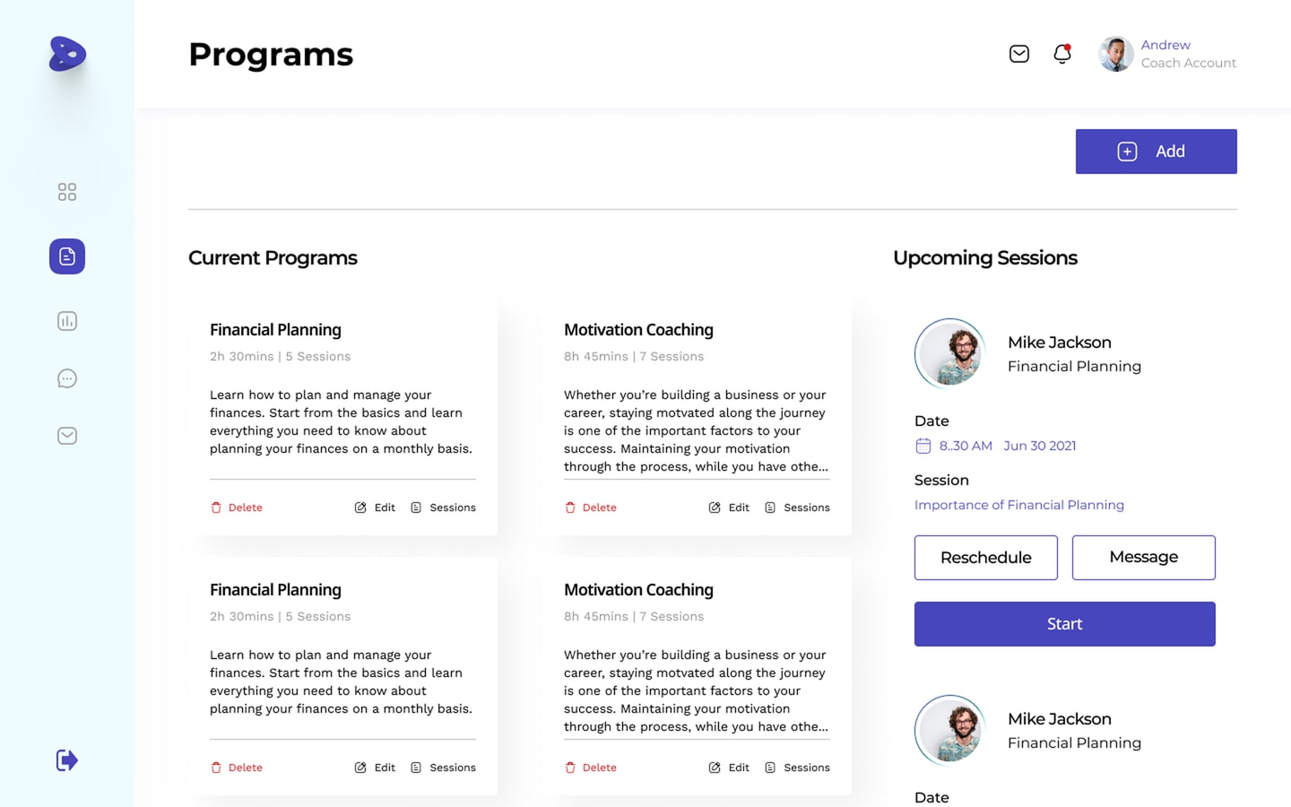 Coach — programs
